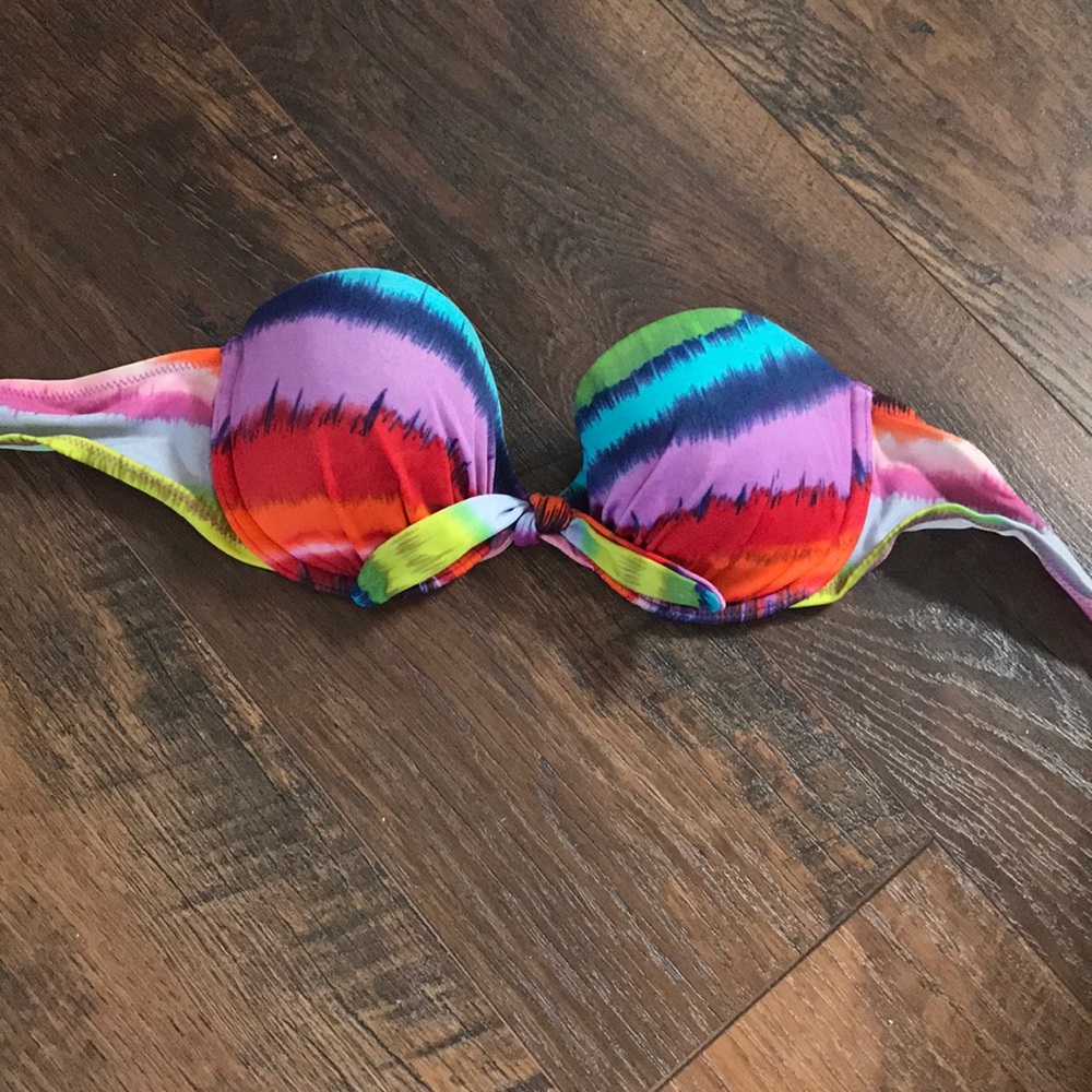 Victoria Secret Multicolored Bandeau Bathing Suit